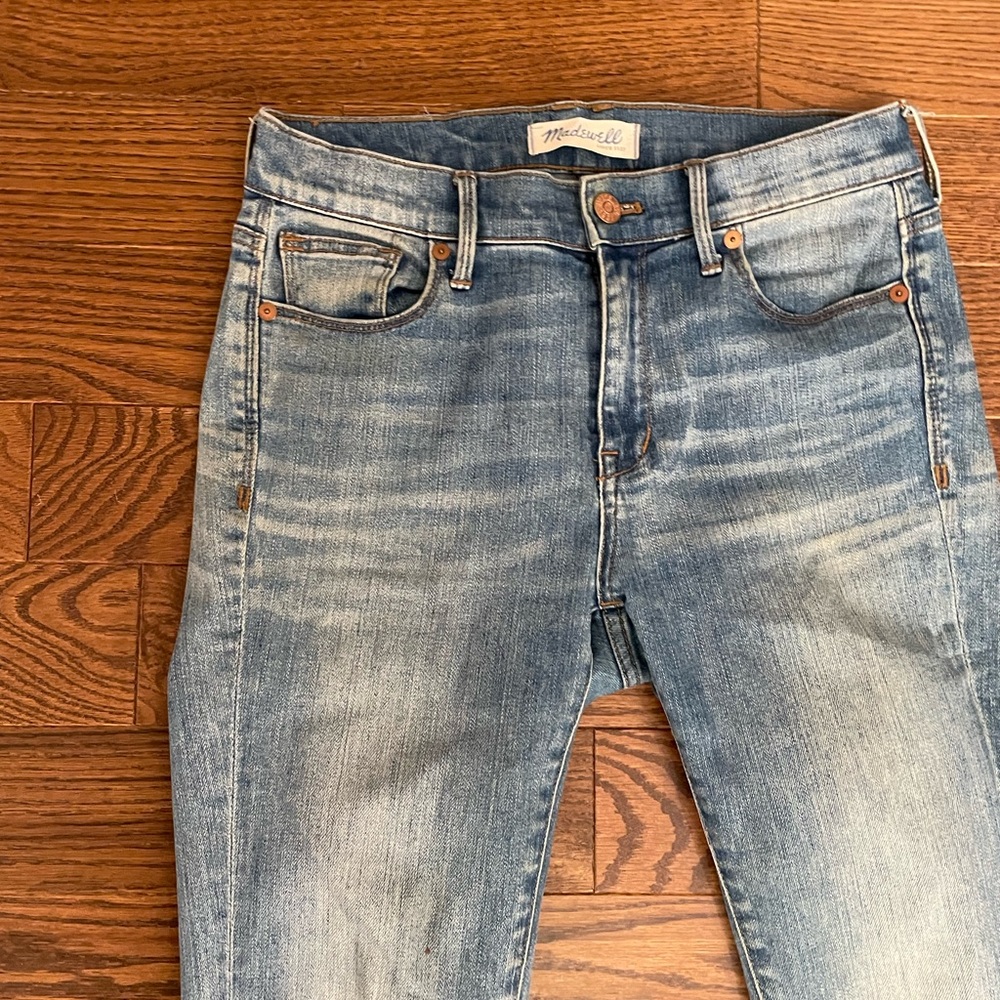 Madewell High Riser Skinny Ripped Jeans